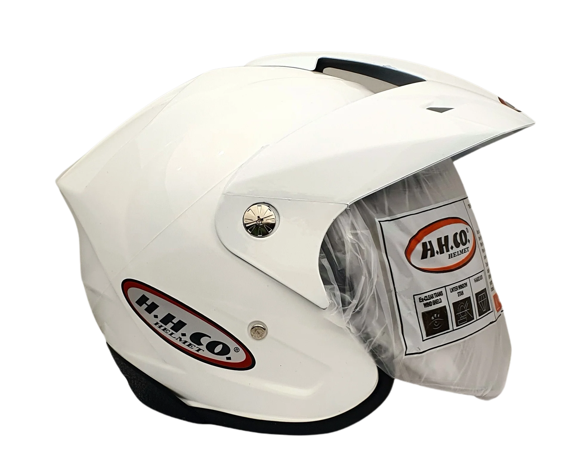 Side View of SMART WHITE SHINE Helmet